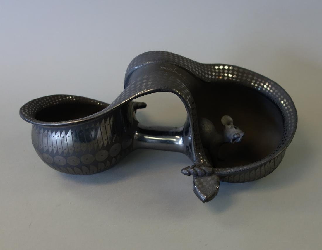 Nicolas Ortiz, Blackware Vessel, Snake & Mice (1 of 5)