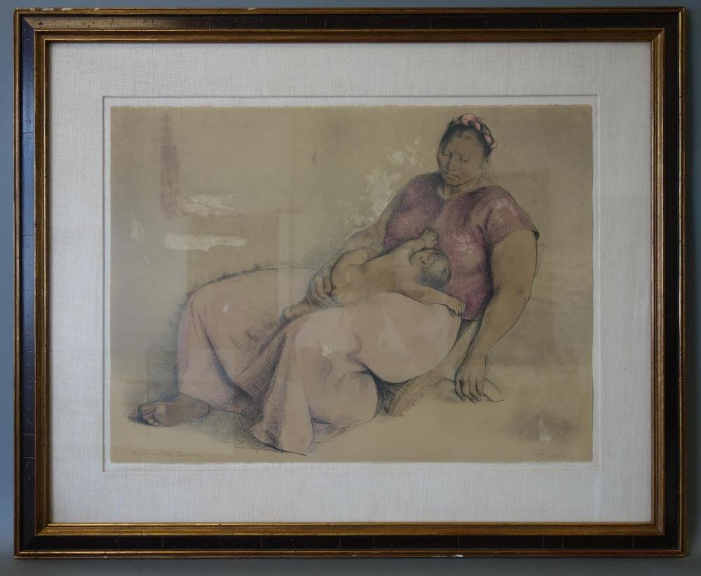 Francisco Zuniga Lithograph, Hand Signed Dedicated (1 of 4)
