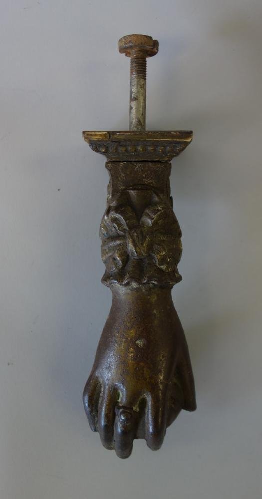 19thc French Bronzed Metal Door Knocker (1 of 2)