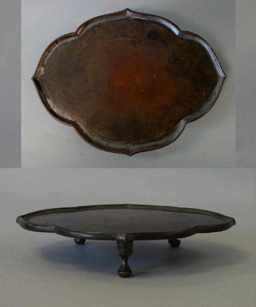 Bronze Tripod Footed Pedestal Stand (1 of 3)