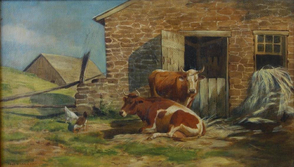 Thomas Bigelow Craig (1849-1924) In the Barnyard (1 of 6)