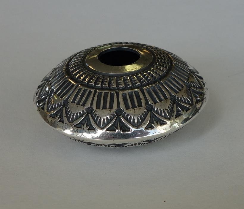 Sunshine Reeves Navajo Sterling Silver Seed Jar