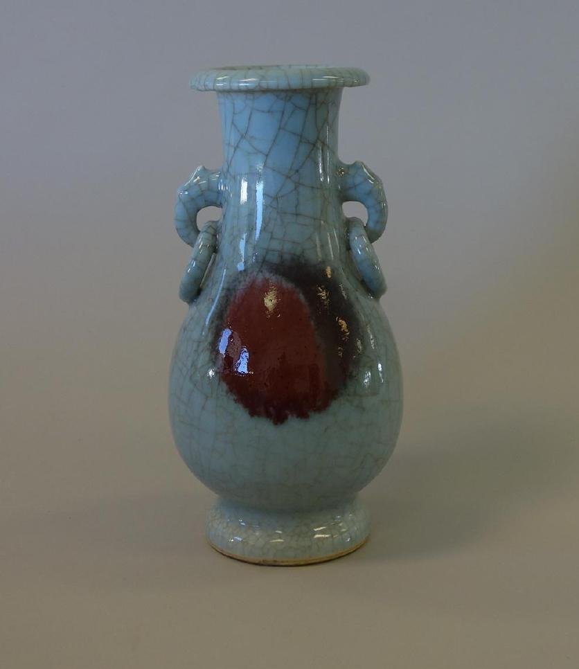 Chinese Crackle Glaze Porcelain Vase, Late Qing (1 of 5)