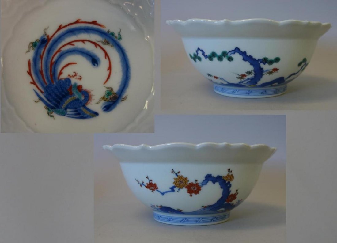 Fine Japanese Kakiemon Enameled Bowl, Signed (1 of 7)