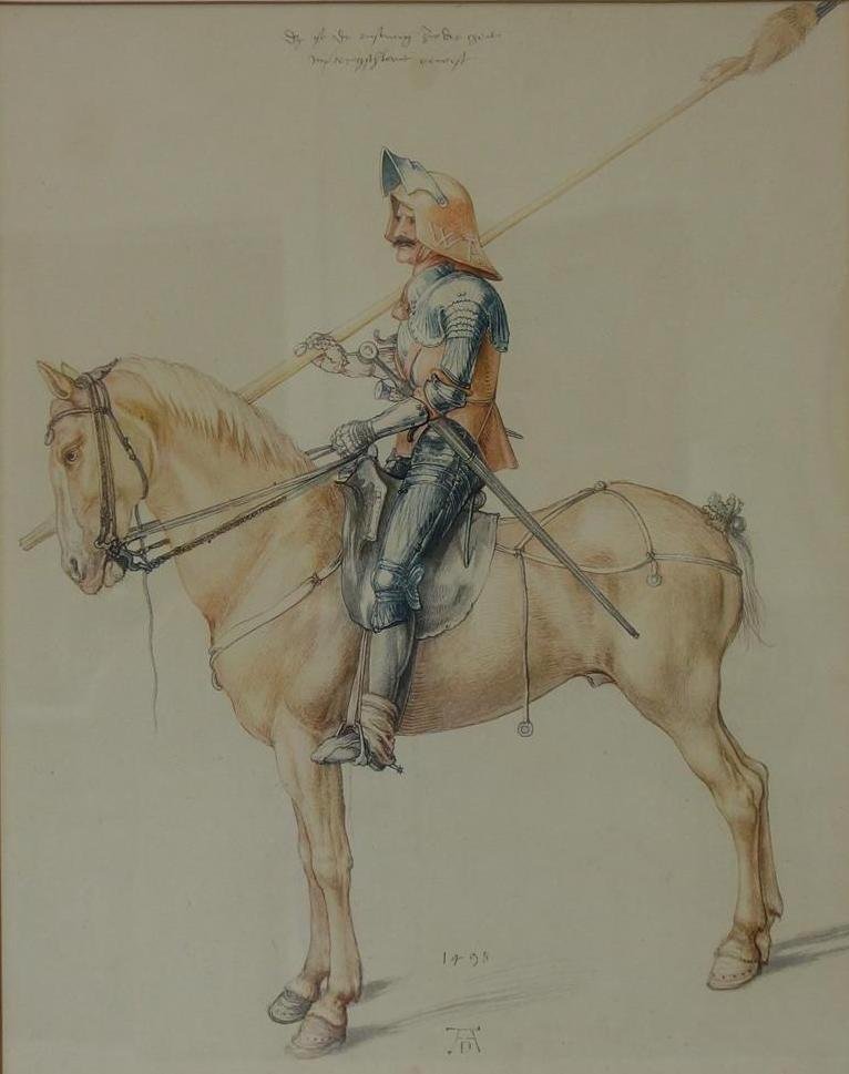 Albrecht Durer (1471-1528) A Knight on Horseback (1 of 4)
