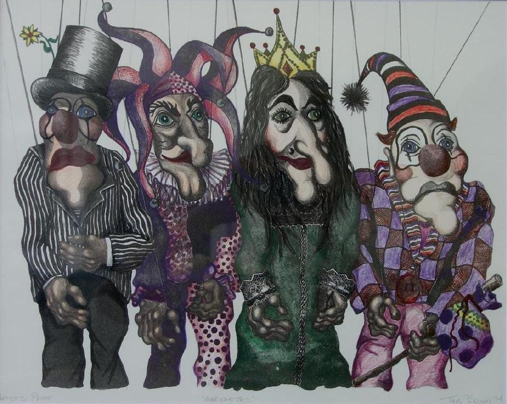 Tina Brown (20thc) Marionette Puppets (1 of 5)