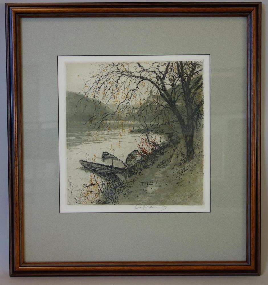 Luigi Kasimir, Schoenbuehel on the Danube (1 of 3)