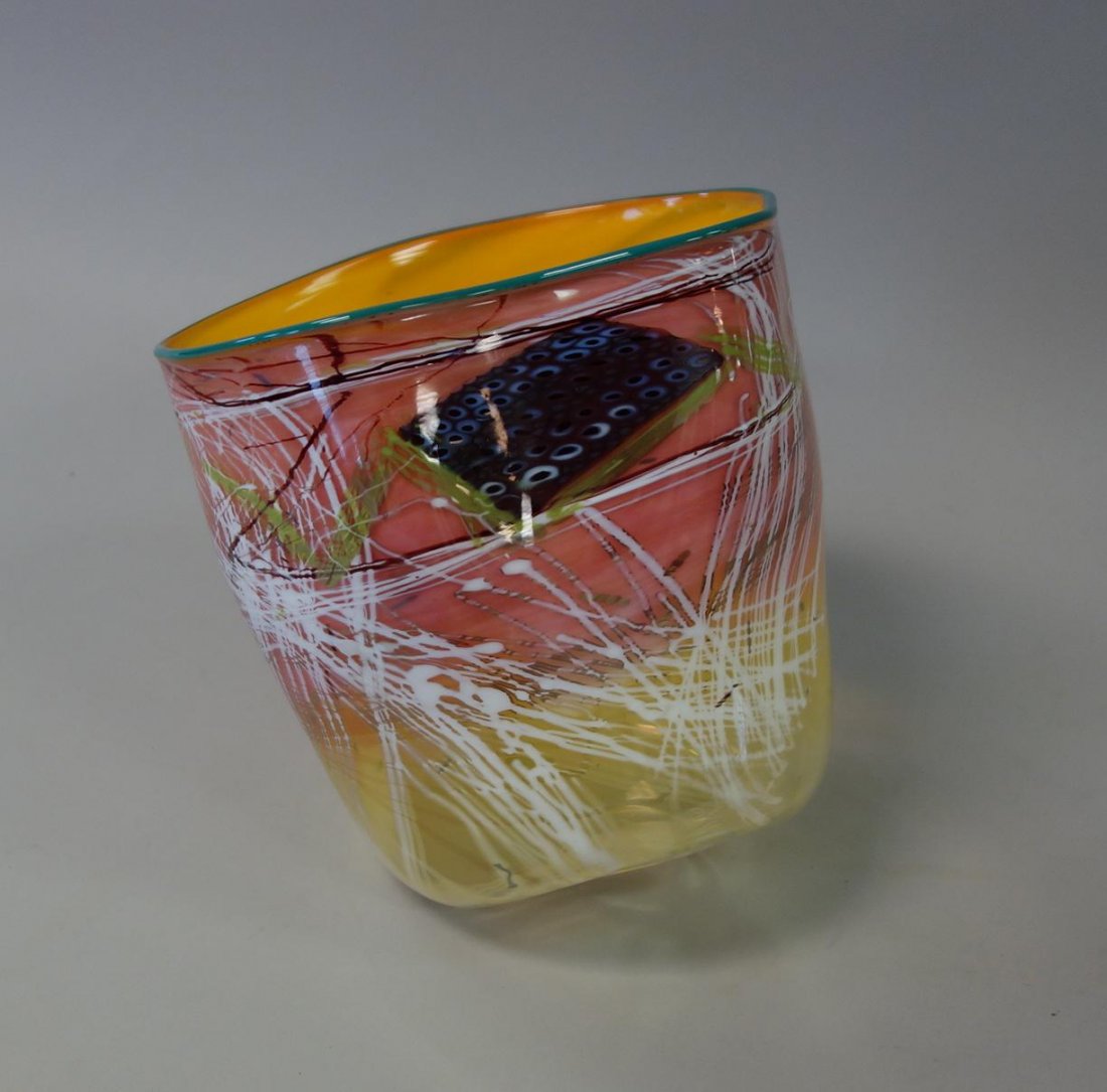 Dale Chihuly, Soft Cylinder Series Glass Basket