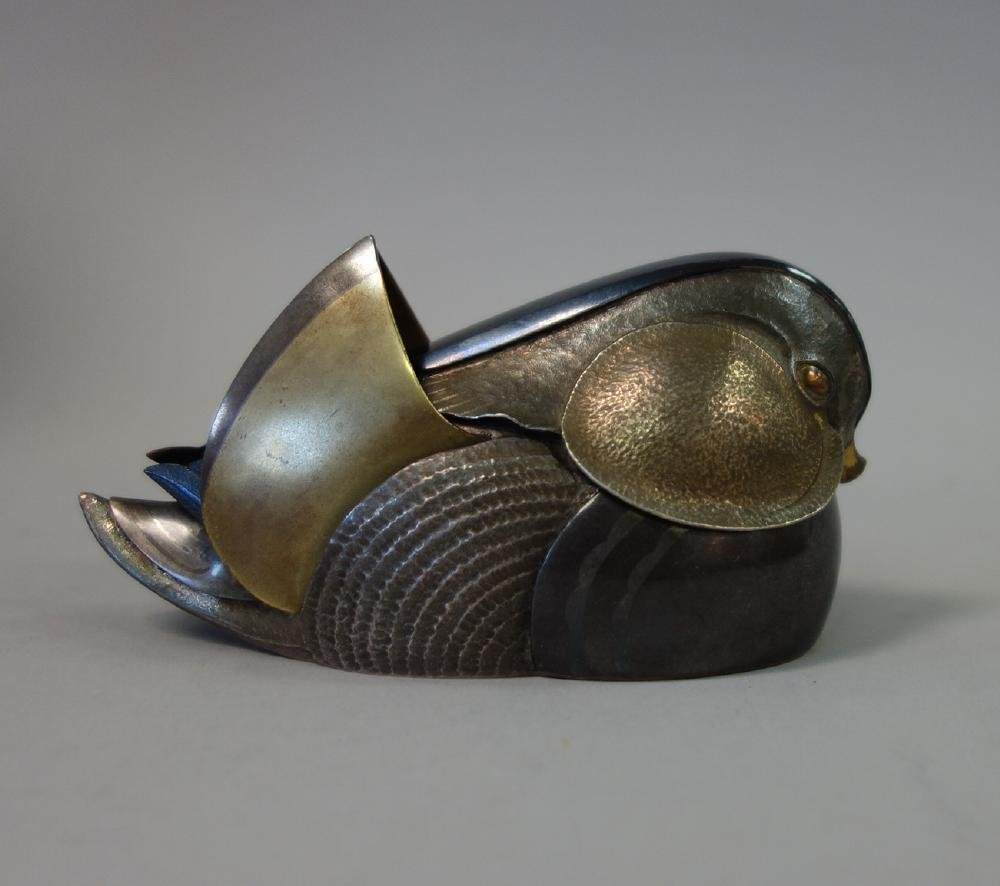 Unno Takeo (1905-1982) Art Deco Duck Formed Kogo (1 of 7)
