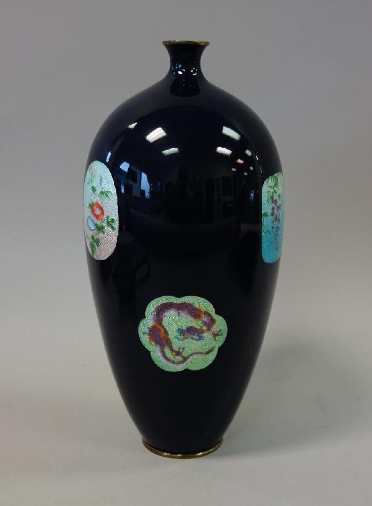 Fine Japanese Ginbari Cloisonne Vase (1 of 8)