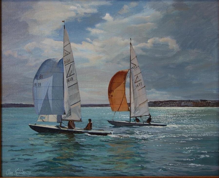 Clive Kidder (UK, 1930) Running Before the Squall (1 of 3)