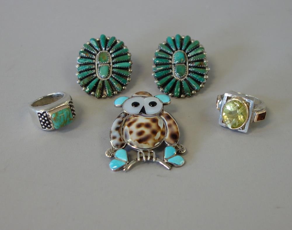 Southwest Jewelry, Earrings, Rings & Brooch (1 of 6)