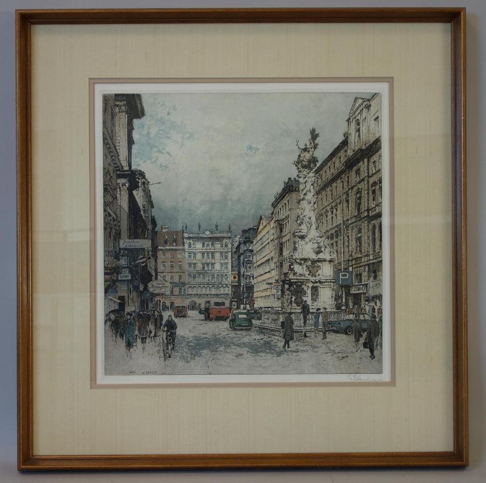 Josef Eidenberger (1899-1991) Wien am Graben (1 of 4)
