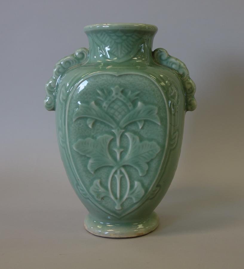 Chinese Celadon Porcelain Vase, Longquan Style (1 of 5)