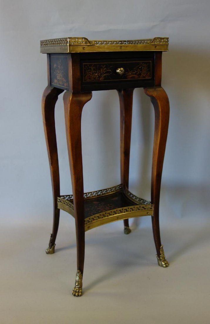 Chinoiserie & Mahogany One Drawer Stand (1 of 5)