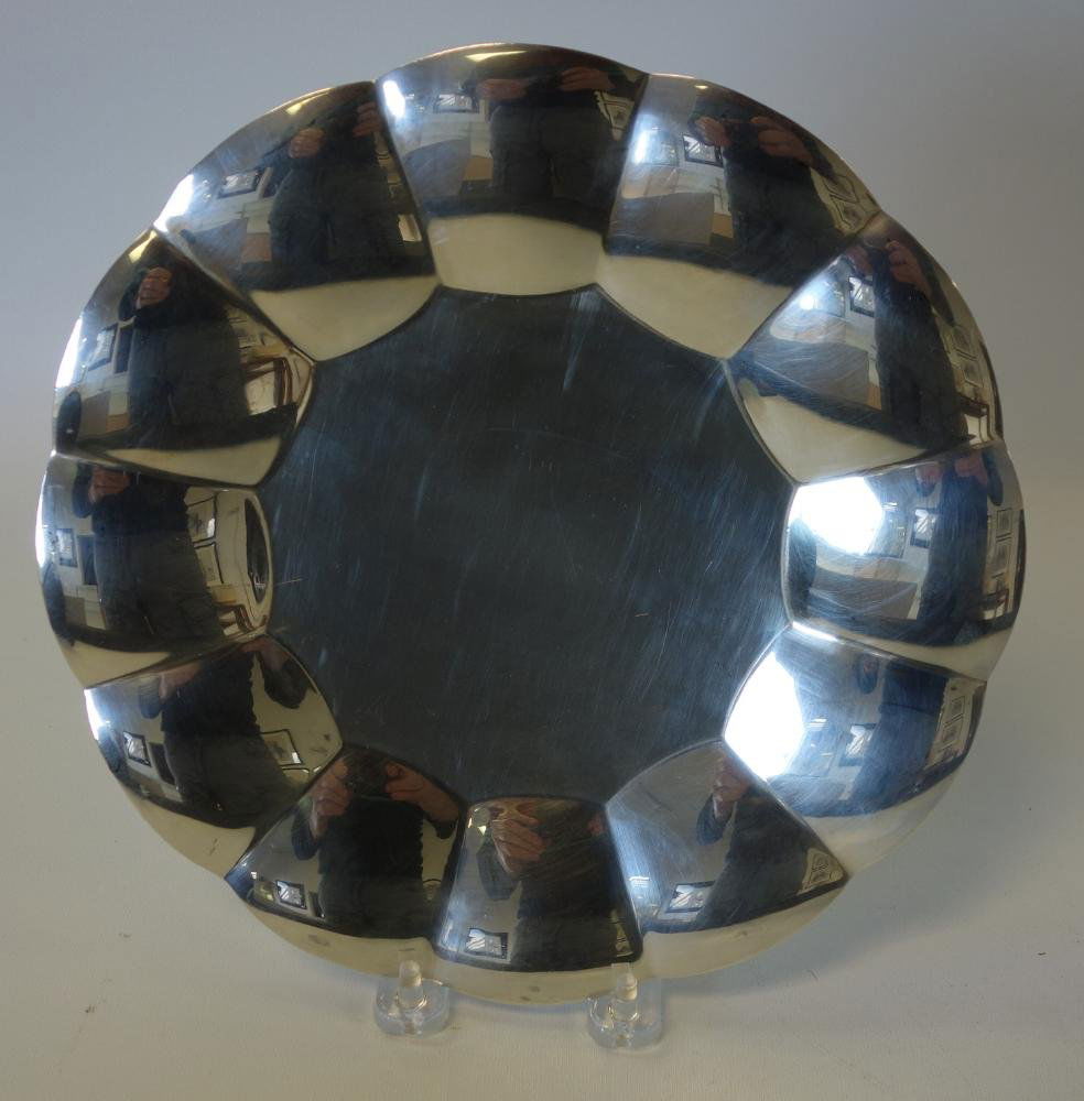 Tiffany & Co Sterling Modernist Fluted Tray (1 of 2)