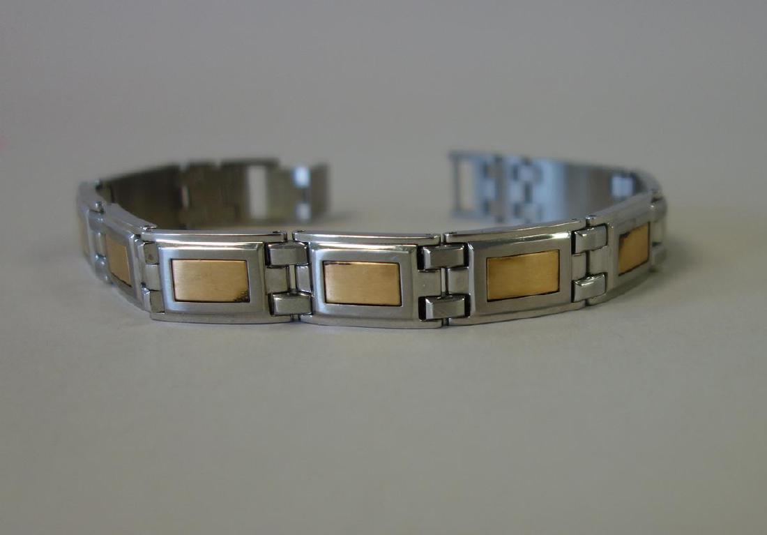 Stel Stainless Steel & 14K Gold Link Bracelet (1 of 1)
