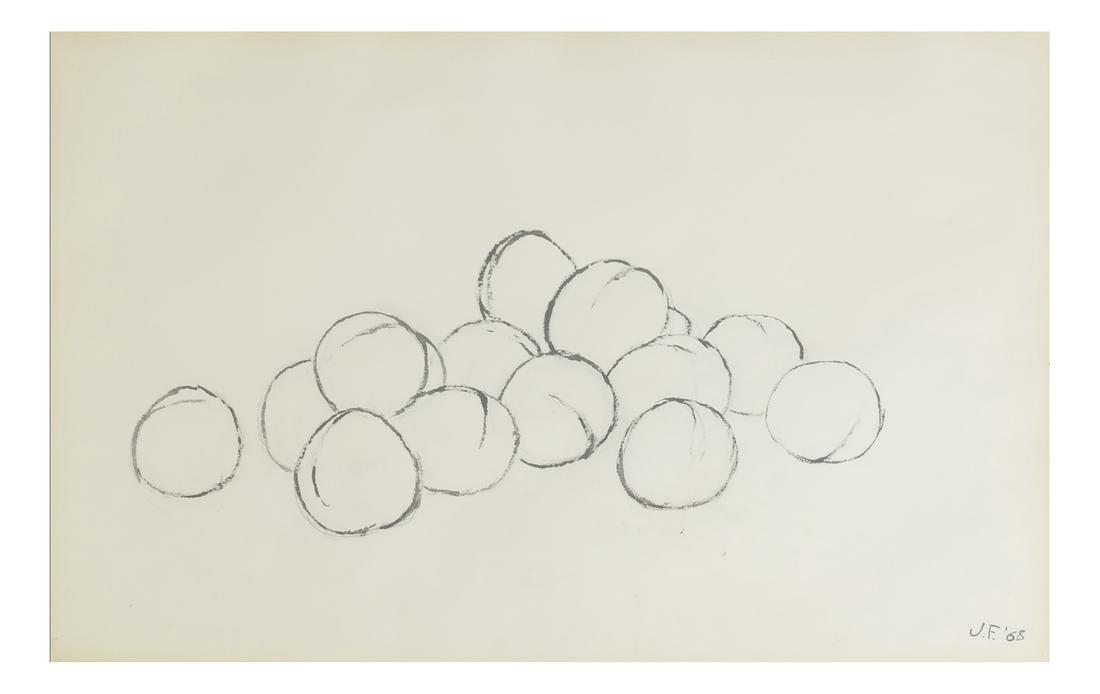 J.F. (20TH CENTURY), STILL LIFE OF FRUIT (1 of 6)