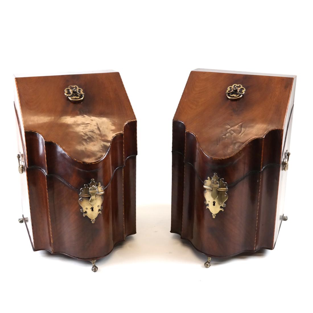 Pair of Georgian Knife Boxes (1 of 8)