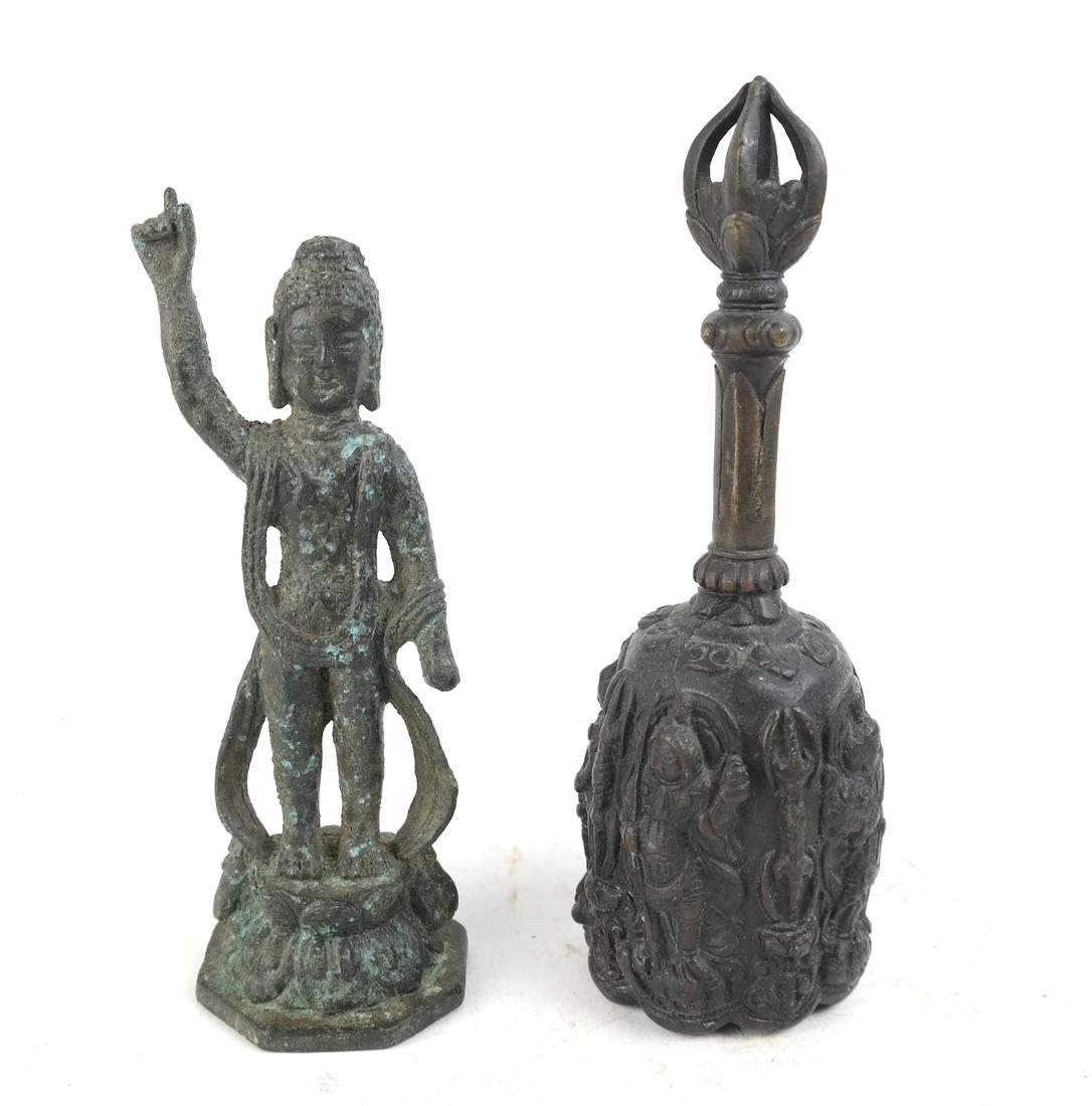 Two Chinese and Korean Bronze Sculptures (1 of 10)