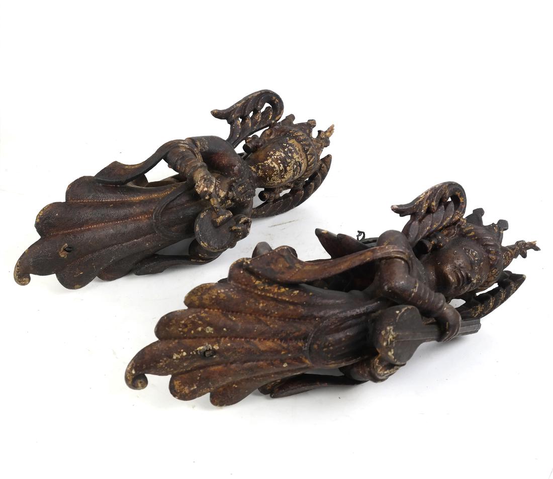 Pair of Tibetan Wood Applique (1 of 10)