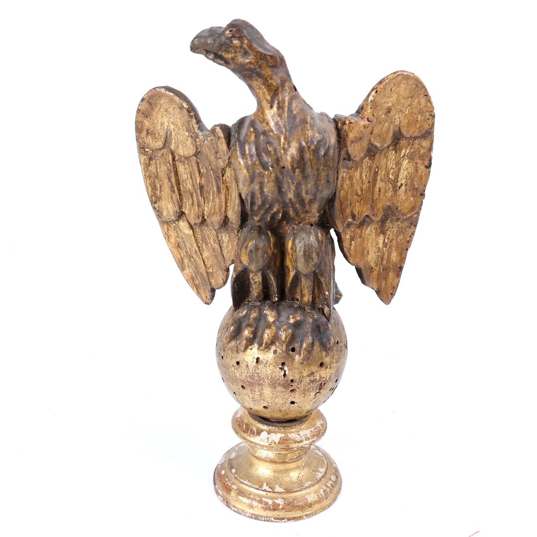 Federal-Style Gilt Wood Eagle Finial (1 of 8)