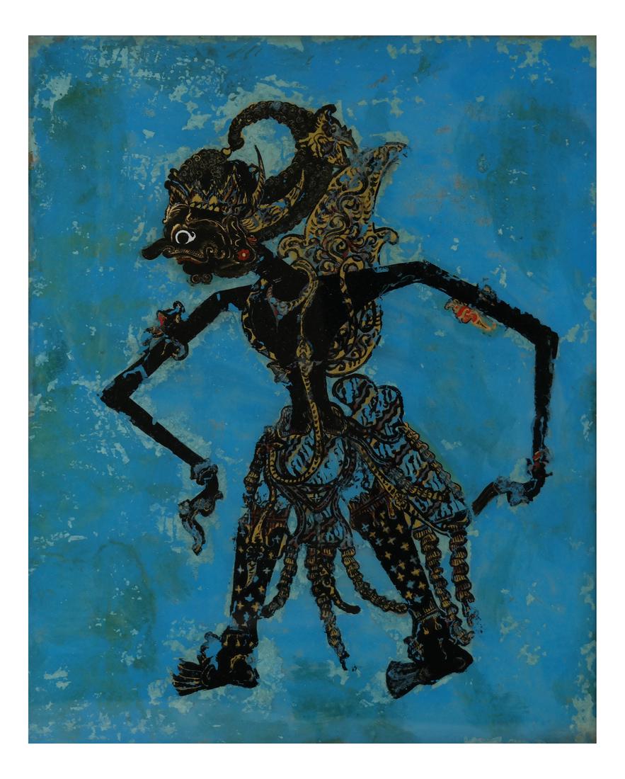 Reverse Painting on Glass: Shadow Puppet (1 of 5)