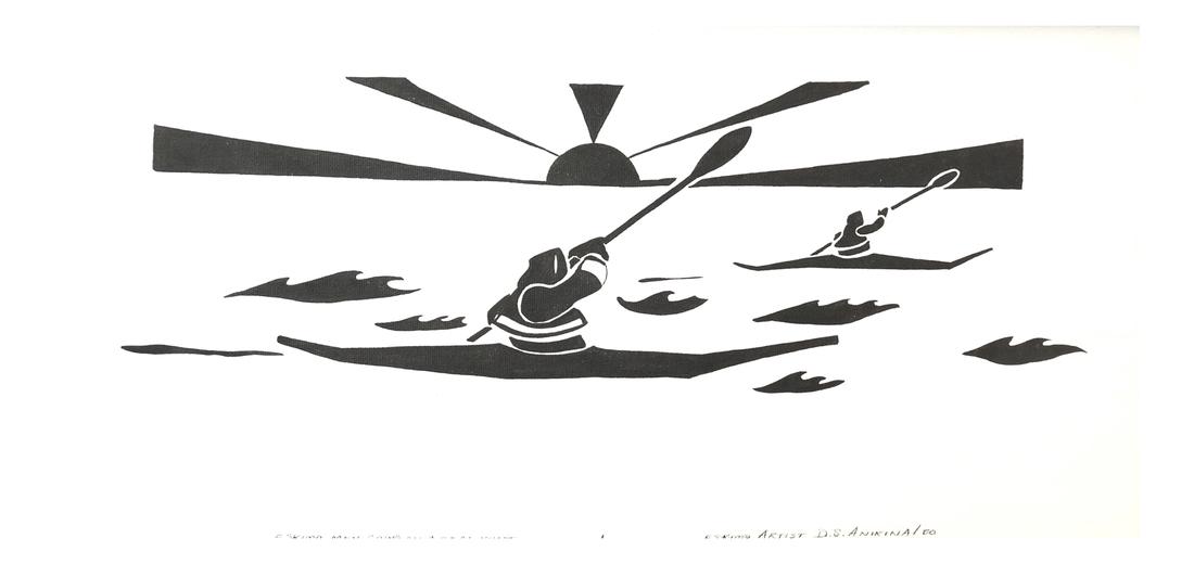 Canadian Inuit Oil Painting (1 of 7)