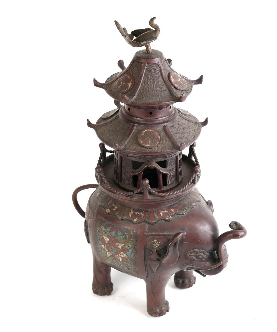 Japanese Cloisonne Censer (1 of 10)