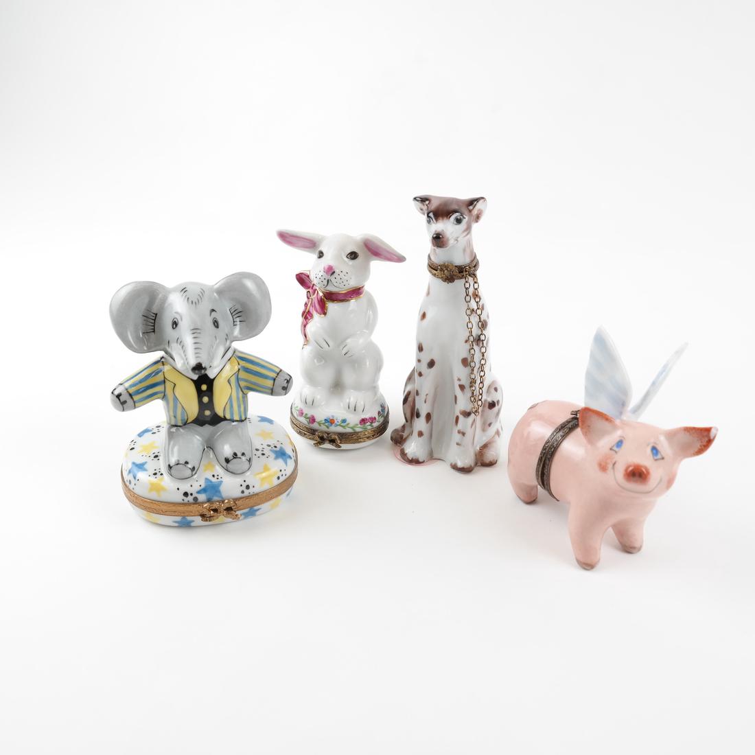 Four Animal Limoges Boxes (1 of 9)