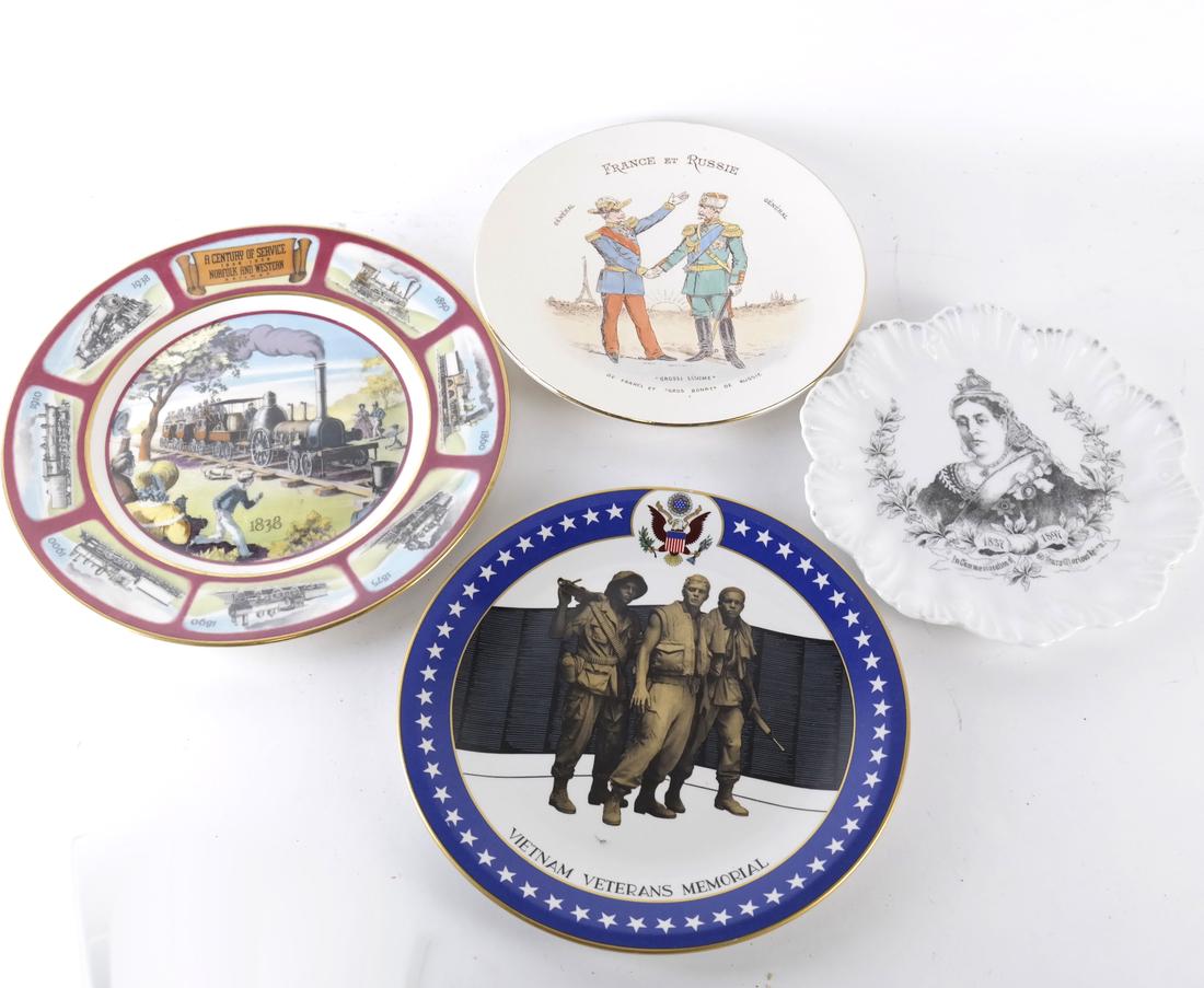 Four Various Commemorative Plates (1 of 9)