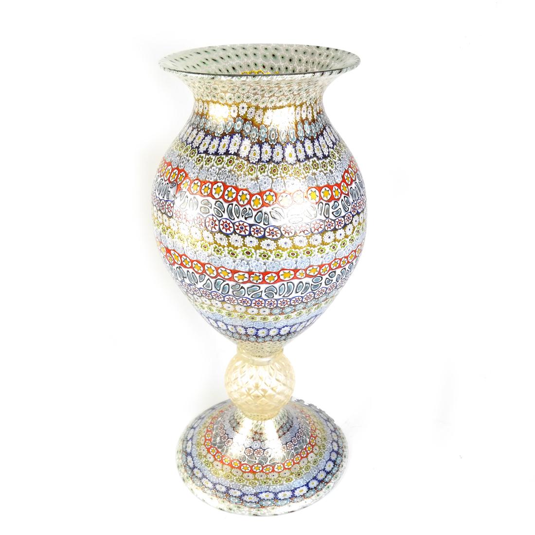 Murano Millefiori Glass Vase (1 of 7)