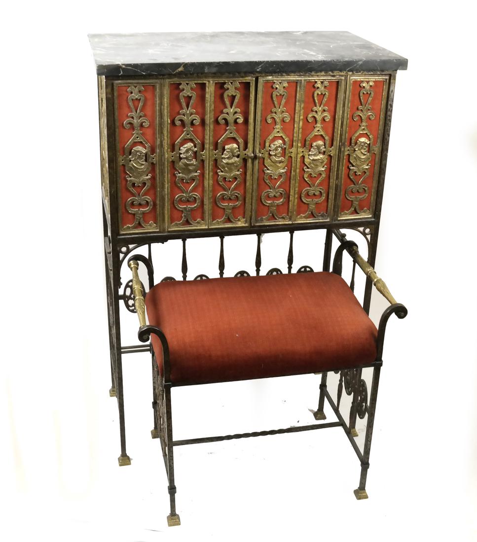 Manner of Oscar Bach, Stand and Bench (1 of 9)