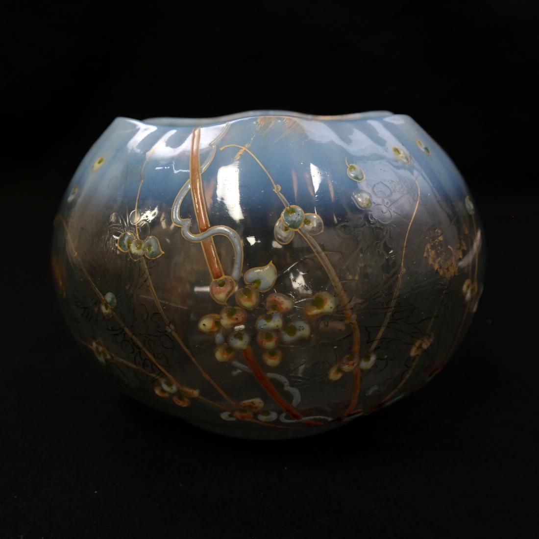 Galle Enameled Glass Signed Vase (1 of 9)