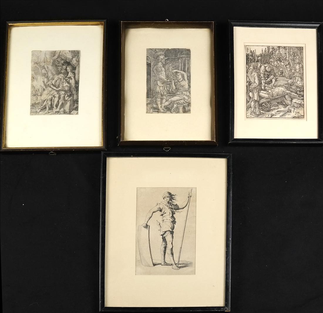Group of Four Old Master Prints (1 of 9)