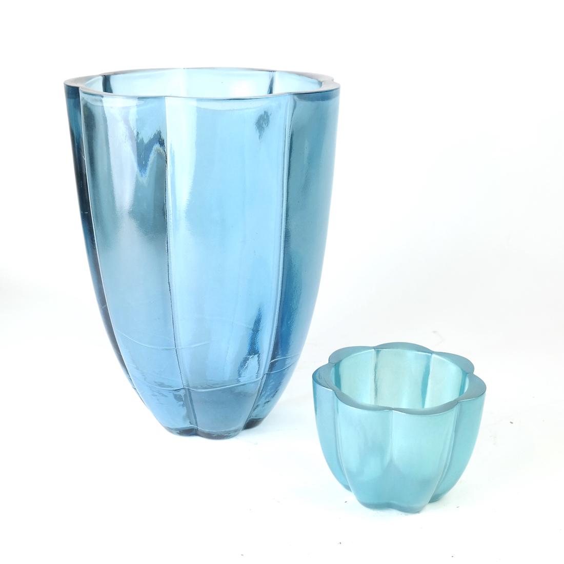 Two Aqua Glass Articles (1 of 7)