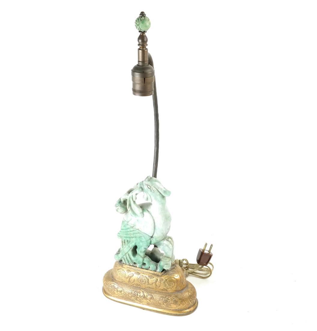 Asian-Style Hardstone Lamp (1 of 7)