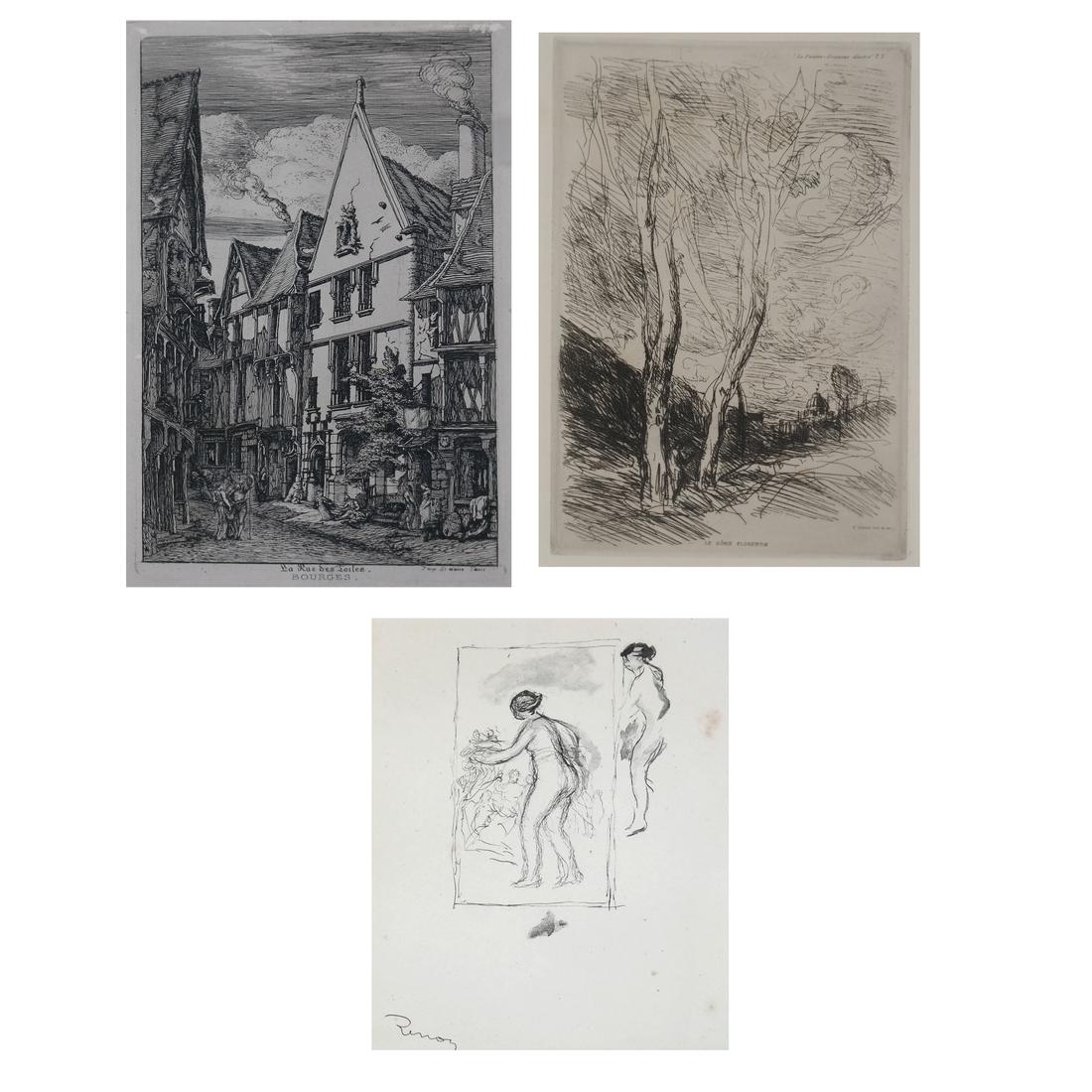 Group of Three Various Prints (1 of 6)