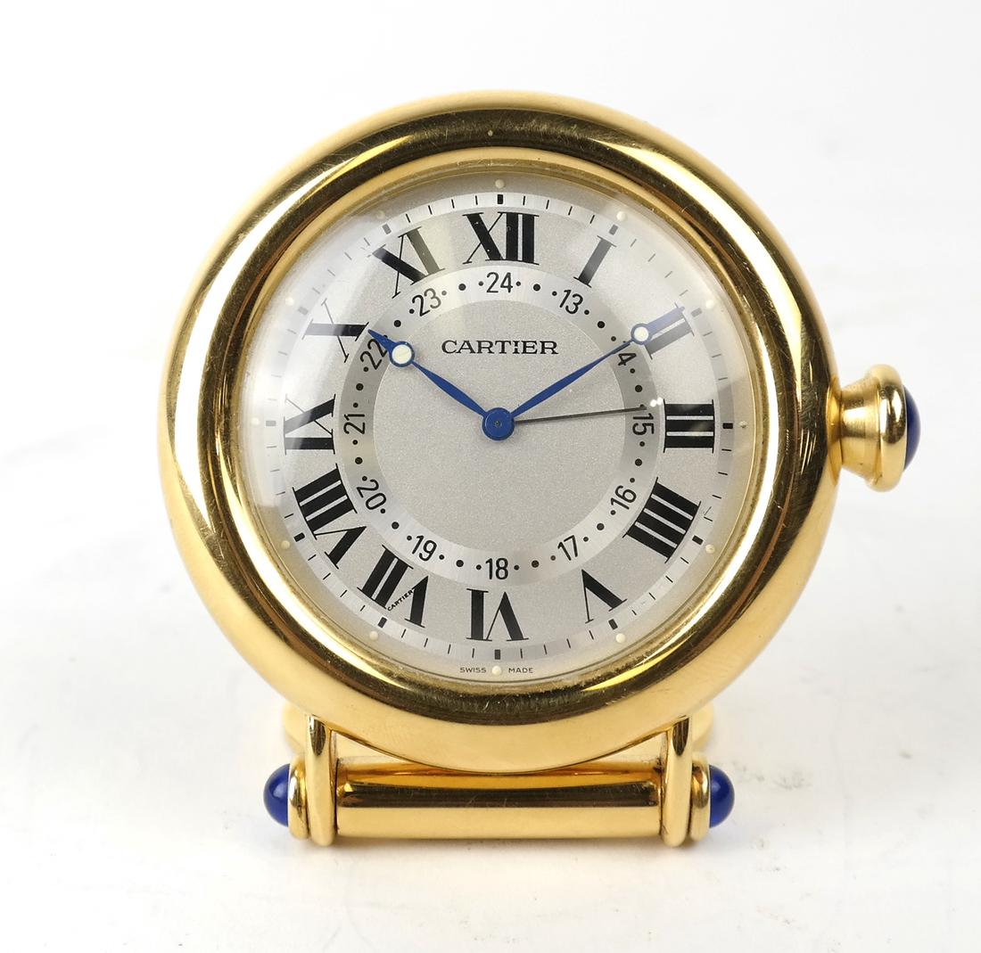 Cartier Gold-Filled Circular Desk Clock (1 of 8)