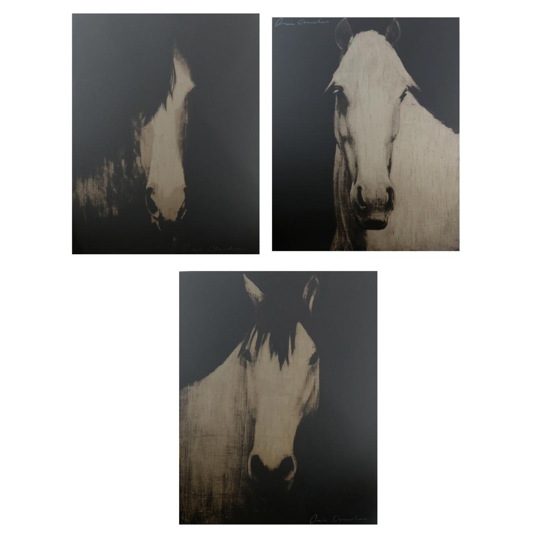 Joe Andoe, 3 Horse Lithographs (1 of 10)
