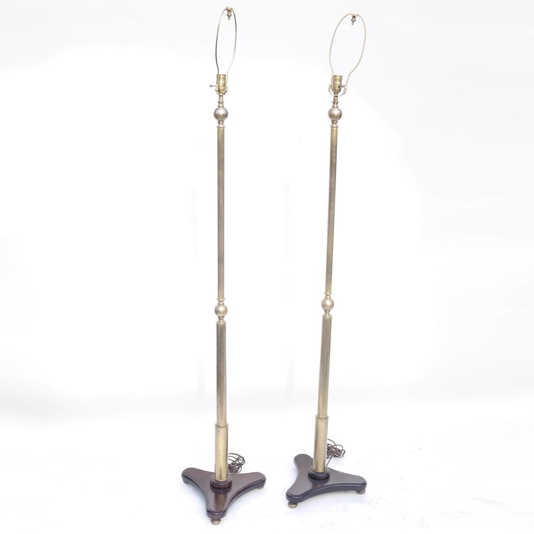 Pair of Brass Floor Lamps (1 of 5)