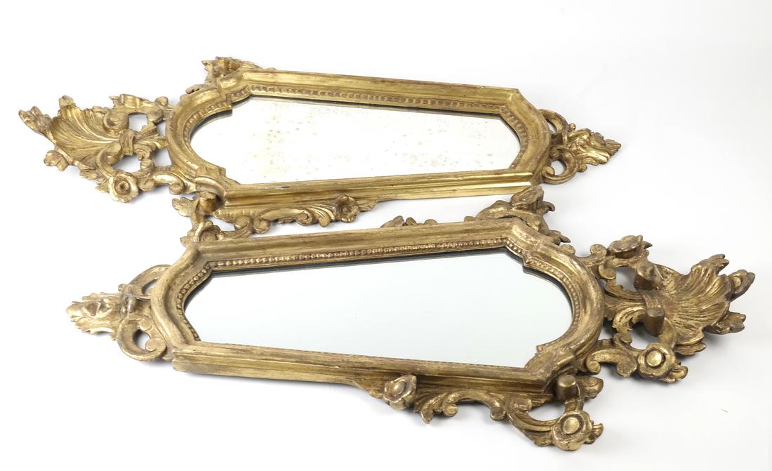 Pair of Shell Carved Mirrors (1 of 10)
