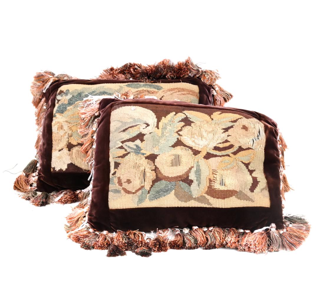 Pair of Needlepoint Pillows (1 of 6)