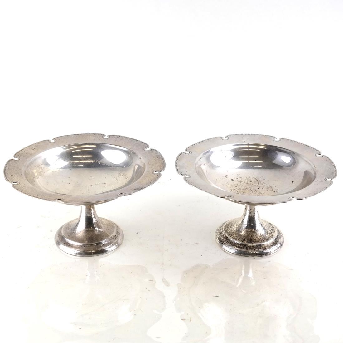 Pair American Sterling Silver Compotes (1 of 6)