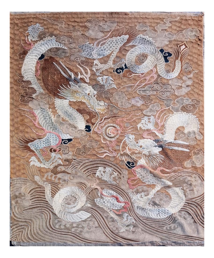 Chinese Embroidered Silk Wall Hanging (1 of 10)