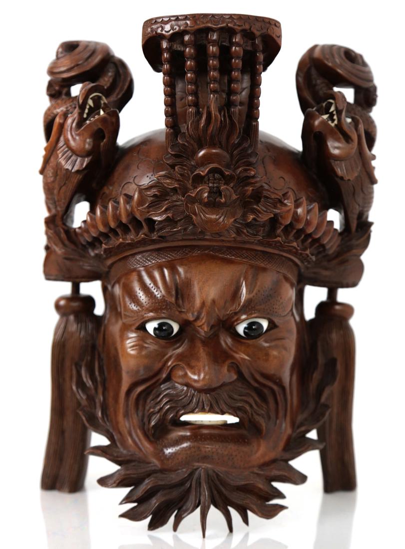 Asian Carved Wood Dragon - Deity Group (1 of 8)