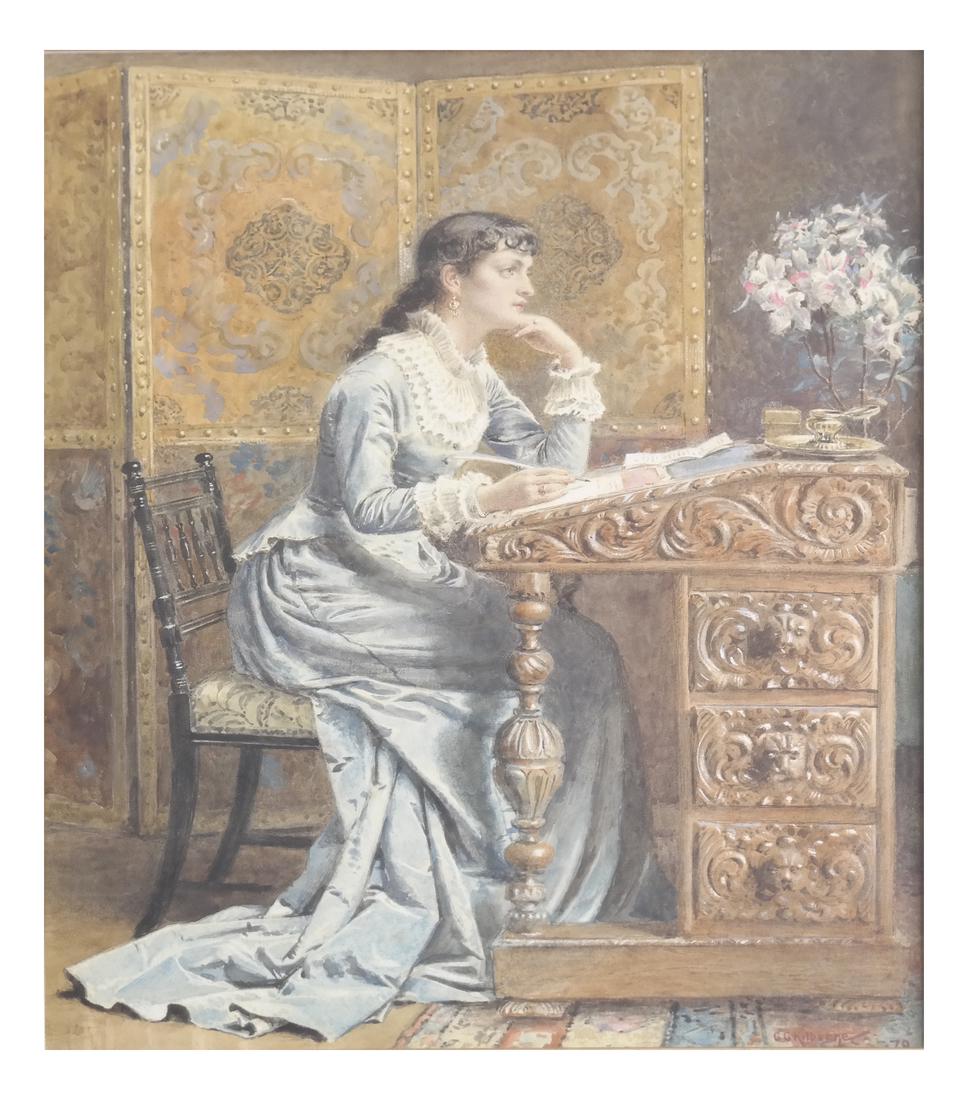 G. Kilburne, Writing The Letter (1 of 9)