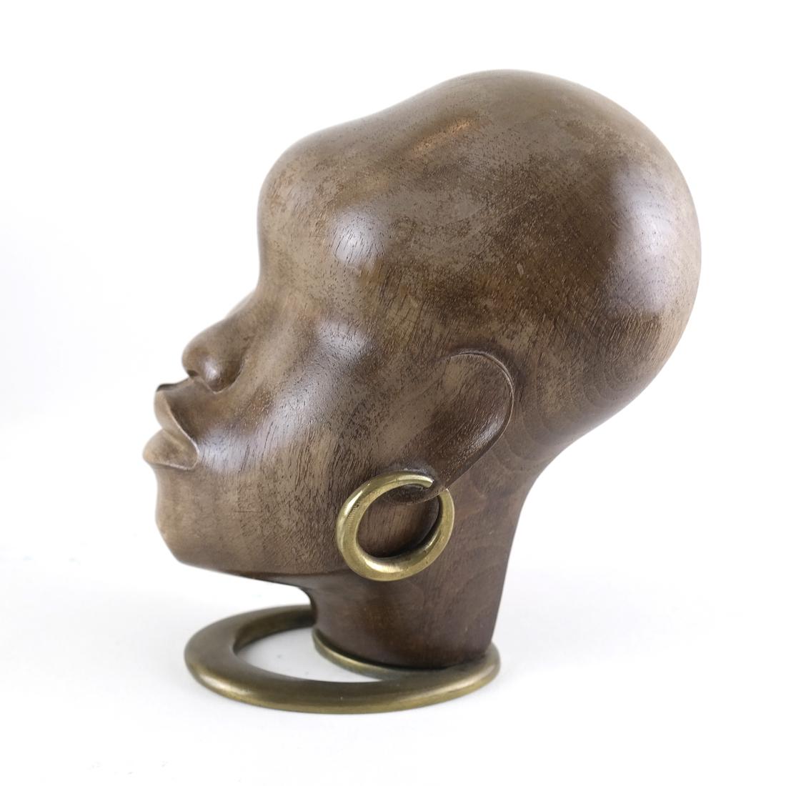 Leopold Anzengruber, Nubian: Leopold Anzengruber (Austrian, 1912-1979). Nubian sculpture. [6 1/4" H].