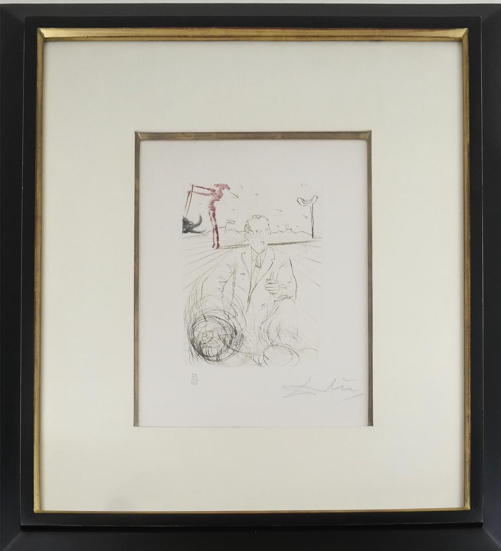 Salvador Dali, Medicine, Science Etchings: Four drypoint etchings with color from the artist's 1970 "Medicine and Science" suite. This group comprises: Marie Curie, Jonas Salk, Albert Schweitzer, and Enrico Fermi. All are signed "Dali" at bott