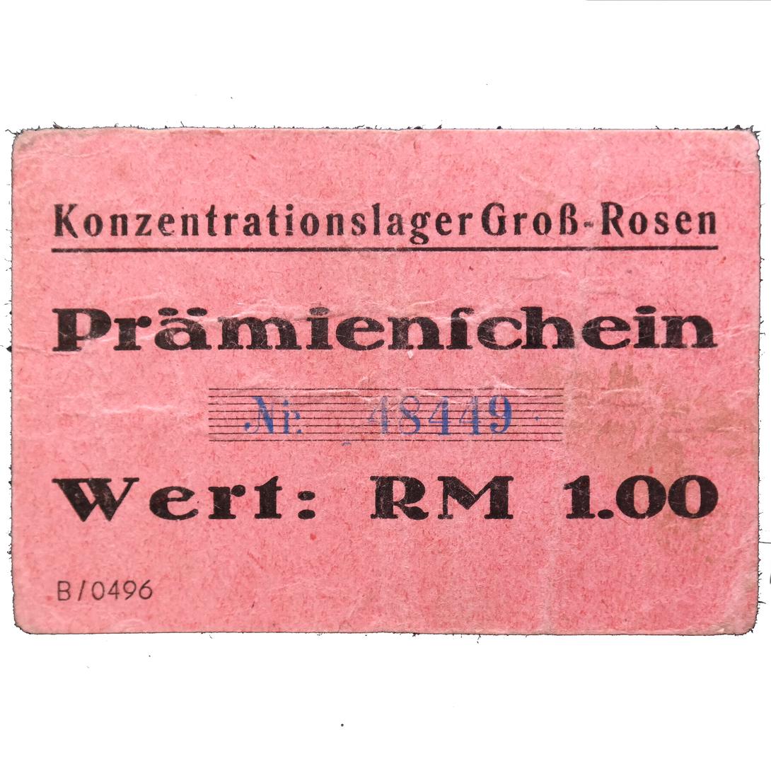 GROß-ROSEN CONCENTRATION CAMP 1RM COUPON/NOTE (1 of 5)
